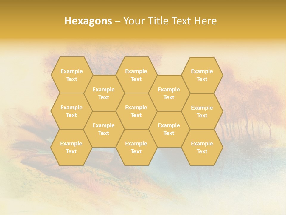 Forest Drawing Landscapes PowerPoint Template