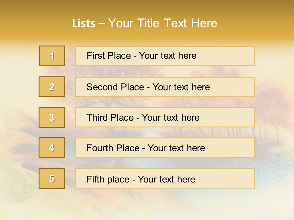 Forest Drawing Landscapes PowerPoint Template