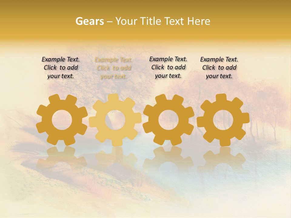 Forest Drawing Landscapes PowerPoint Template