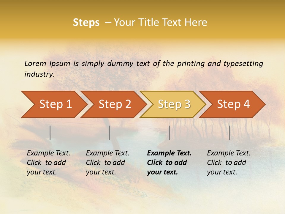 Forest Drawing Landscapes PowerPoint Template