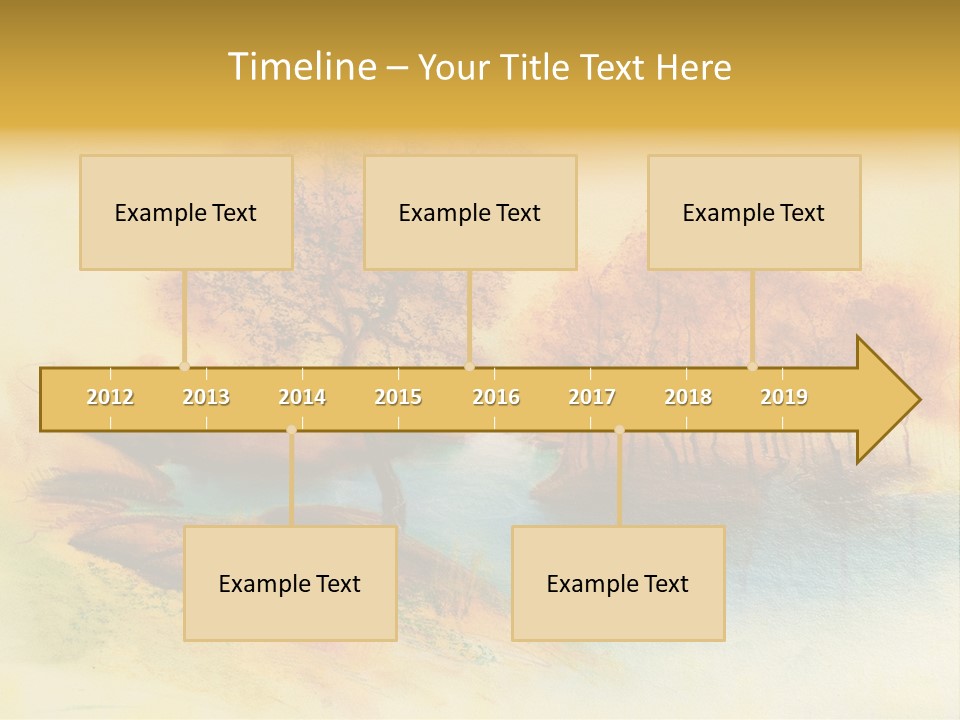 Forest Drawing Landscapes PowerPoint Template