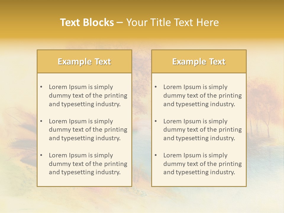Forest Drawing Landscapes PowerPoint Template