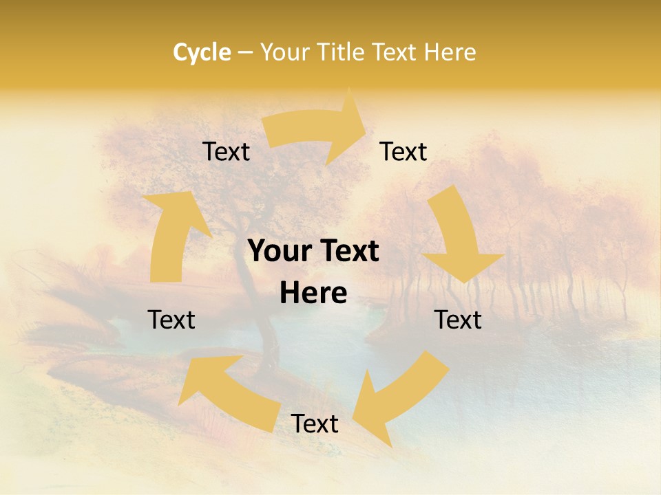 Forest Drawing Landscapes PowerPoint Template