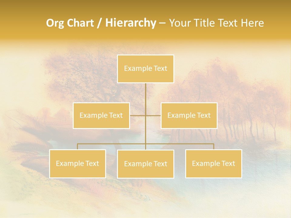 Forest Drawing Landscapes PowerPoint Template