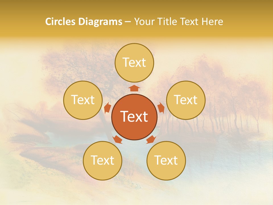 Forest Drawing Landscapes PowerPoint Template