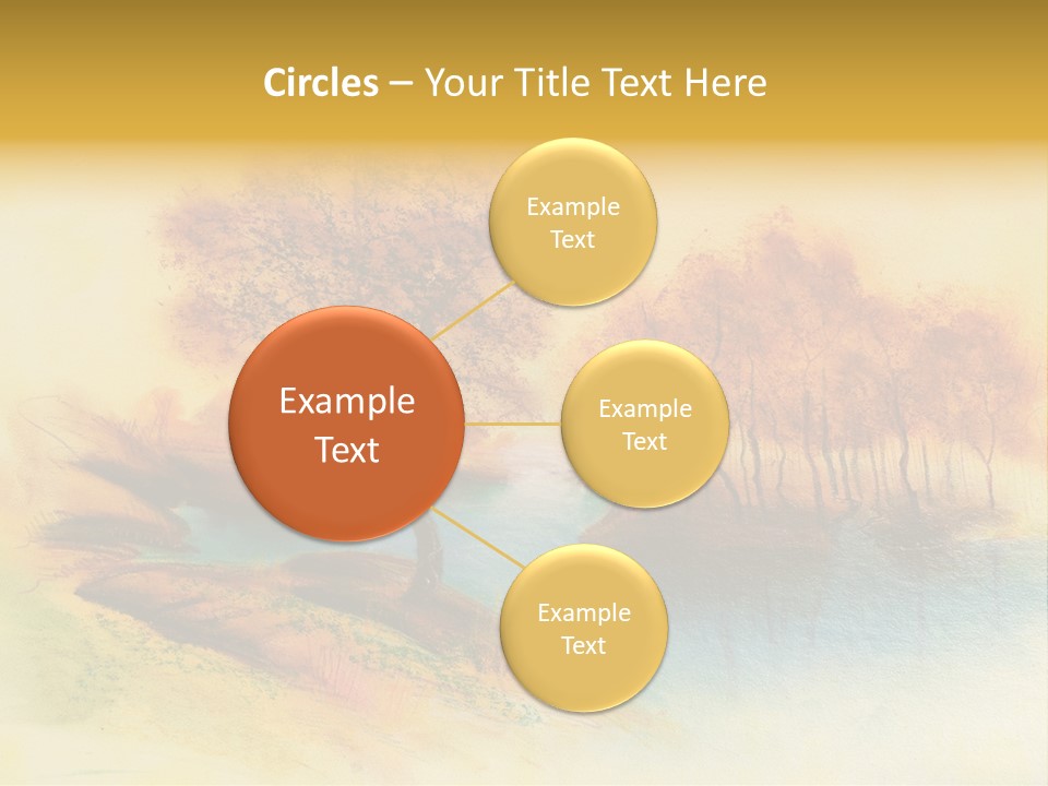 Forest Drawing Landscapes PowerPoint Template