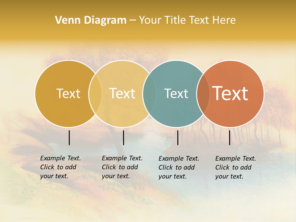 Forest Drawing Landscapes PowerPoint Template