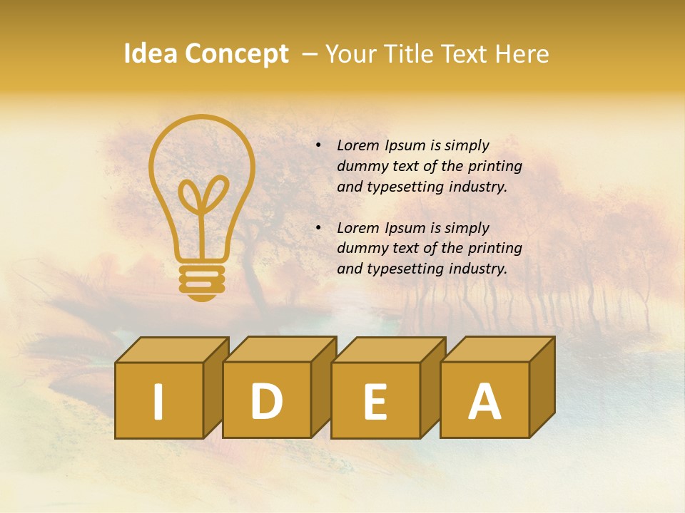 Forest Drawing Landscapes PowerPoint Template