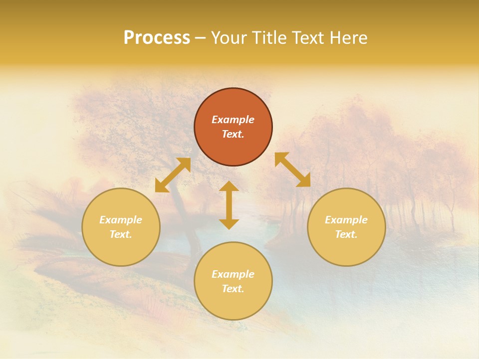 Forest Drawing Landscapes PowerPoint Template