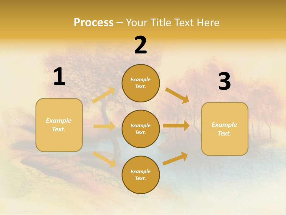 Forest Drawing Landscapes PowerPoint Template