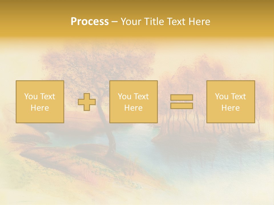 Forest Drawing Landscapes PowerPoint Template