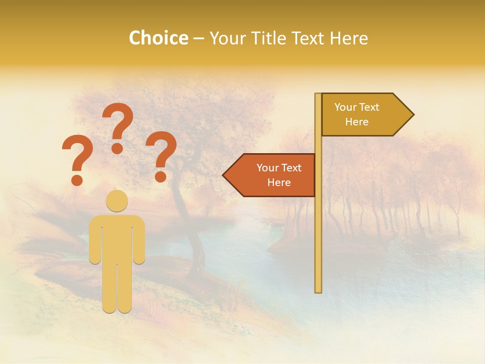 Forest Drawing Landscapes PowerPoint Template