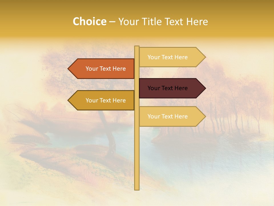 Forest Drawing Landscapes PowerPoint Template
