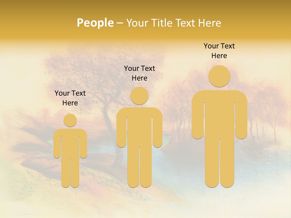 Forest Drawing Landscapes PowerPoint Template