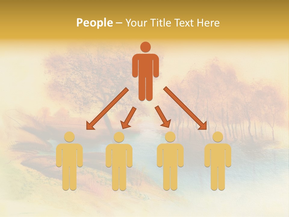 Forest Drawing Landscapes PowerPoint Template