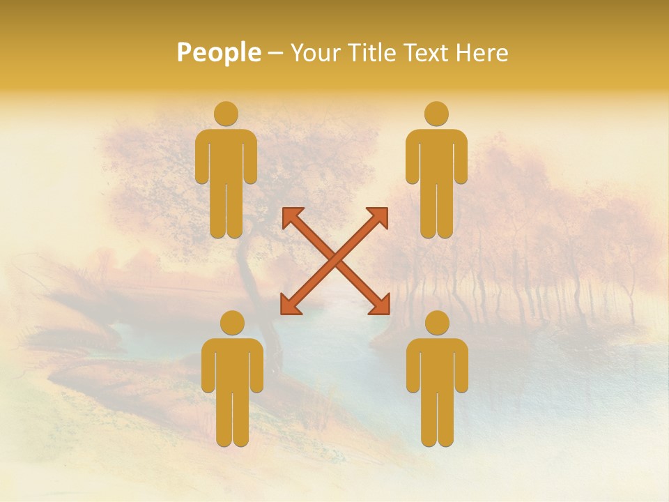 Forest Drawing Landscapes PowerPoint Template