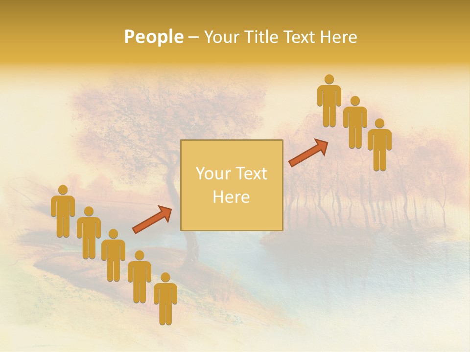 Forest Drawing Landscapes PowerPoint Template