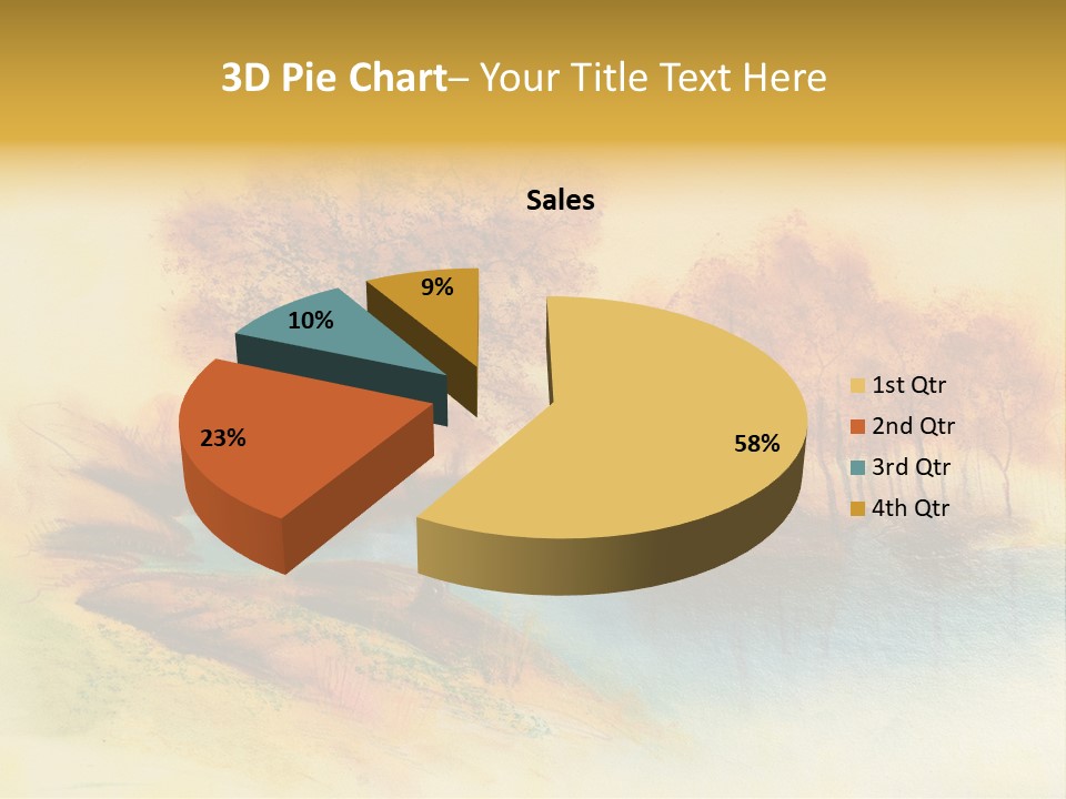 Forest Drawing Landscapes PowerPoint Template