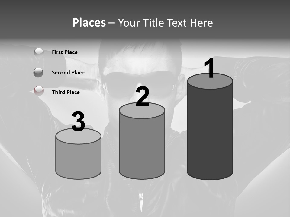 Trendy Brunette Vertical PowerPoint Template