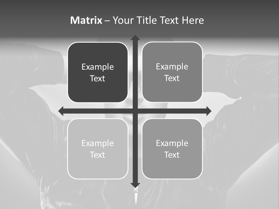 Trendy Brunette Vertical PowerPoint Template