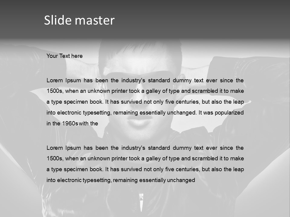 Trendy Brunette Vertical PowerPoint Template