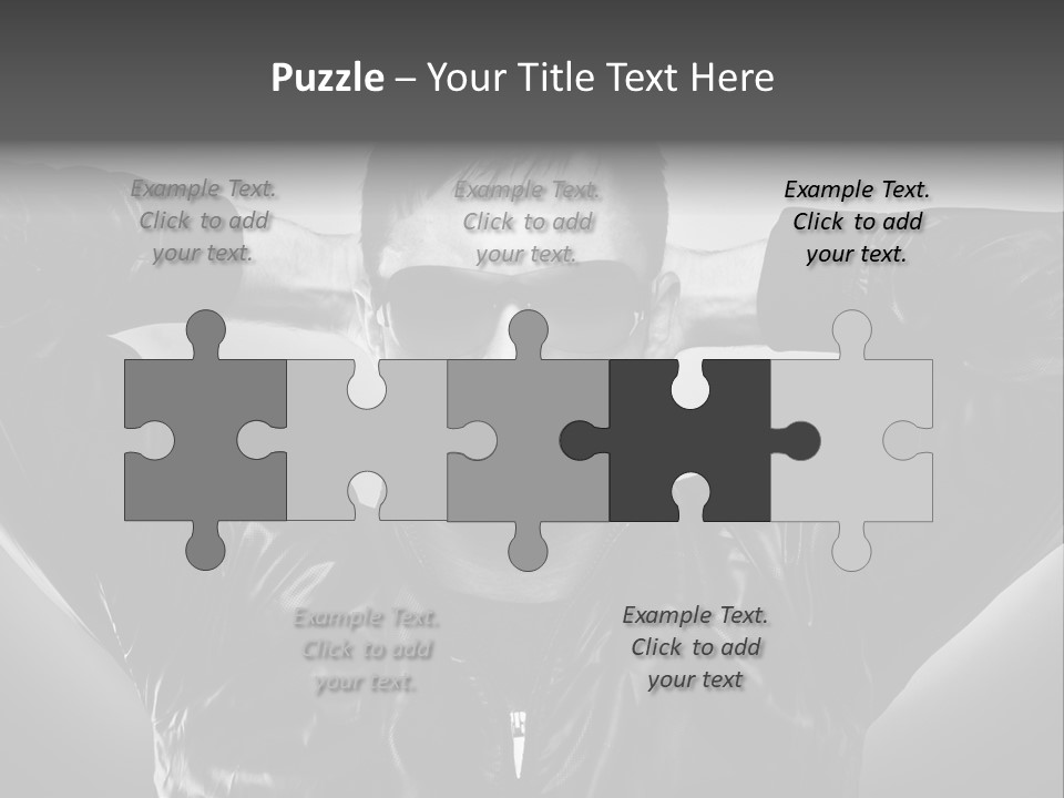 Trendy Brunette Vertical PowerPoint Template