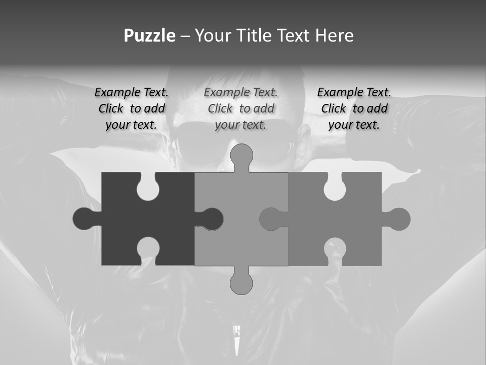 Trendy Brunette Vertical PowerPoint Template