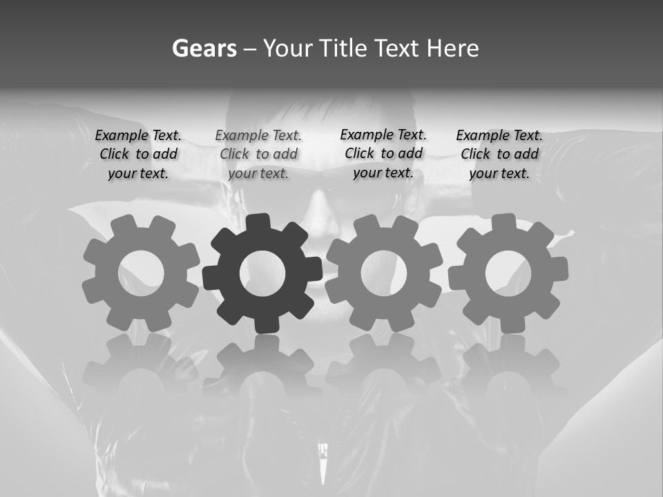 Trendy Brunette Vertical PowerPoint Template