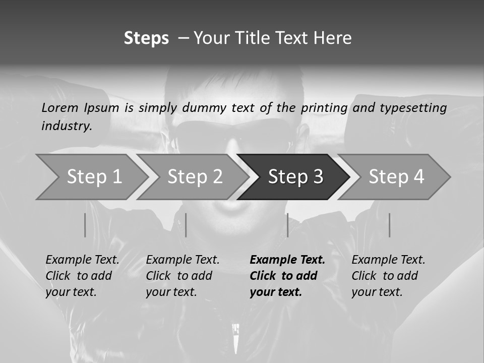 Trendy Brunette Vertical PowerPoint Template