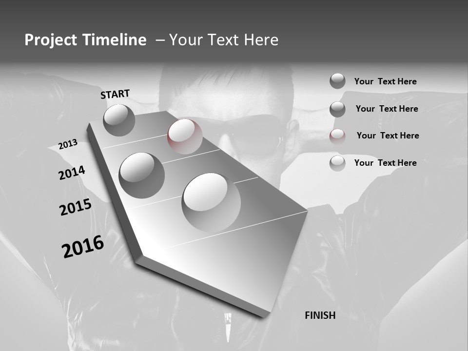 Trendy Brunette Vertical PowerPoint Template