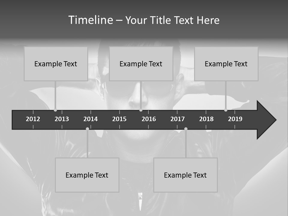 Trendy Brunette Vertical PowerPoint Template
