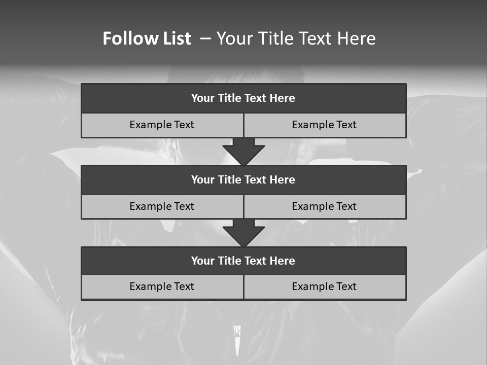 Trendy Brunette Vertical PowerPoint Template