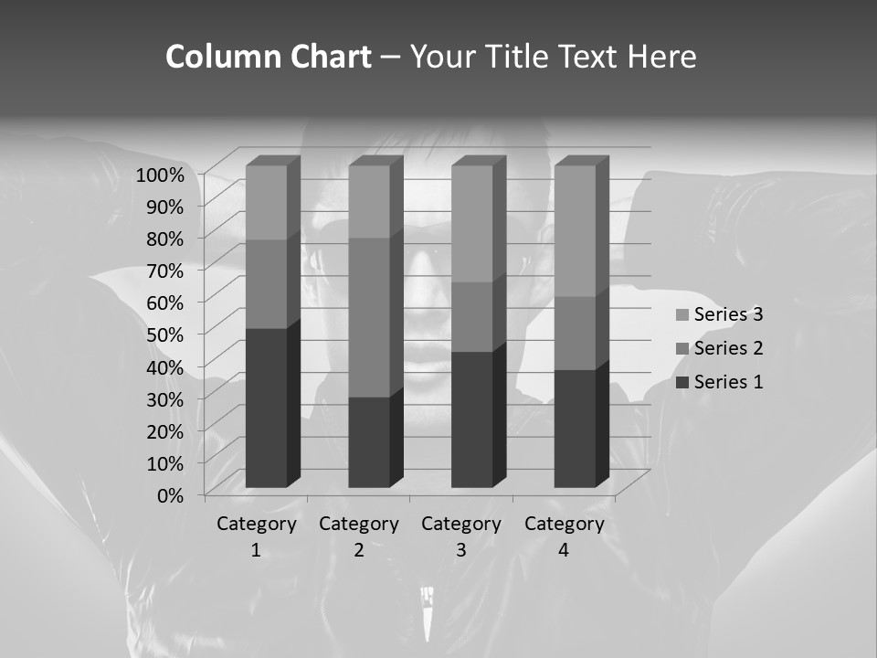 Trendy Brunette Vertical PowerPoint Template