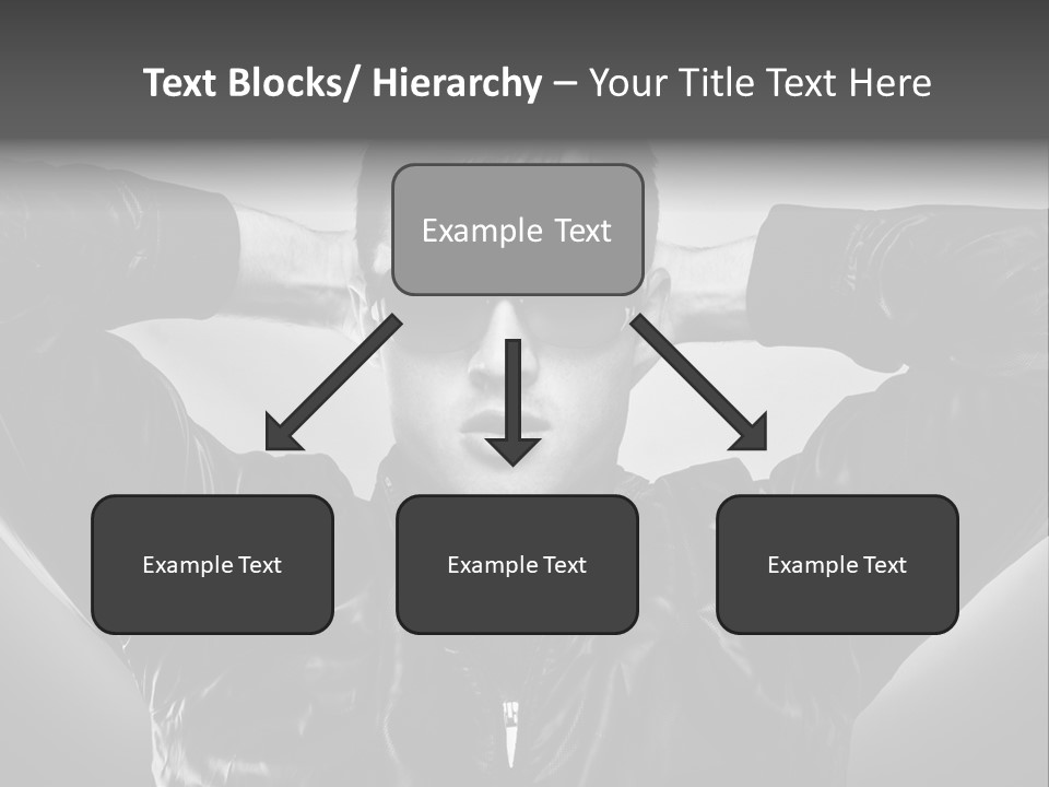 Trendy Brunette Vertical PowerPoint Template