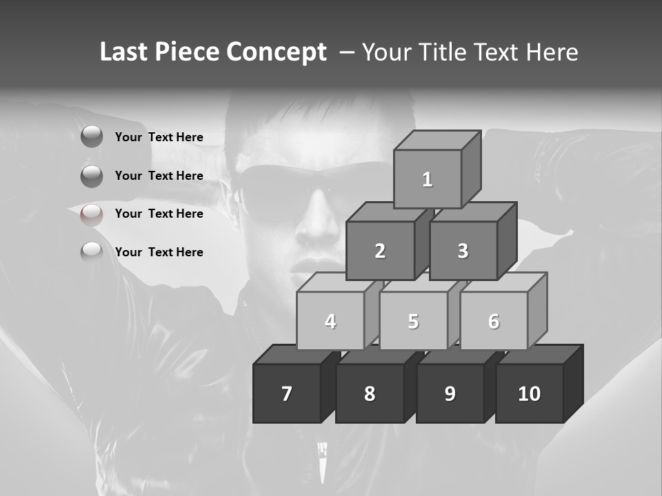 Trendy Brunette Vertical PowerPoint Template