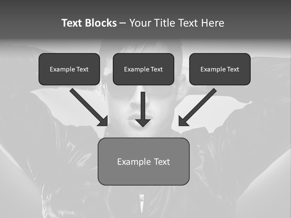 Trendy Brunette Vertical PowerPoint Template