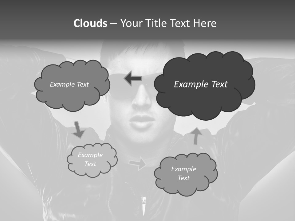 Trendy Brunette Vertical PowerPoint Template