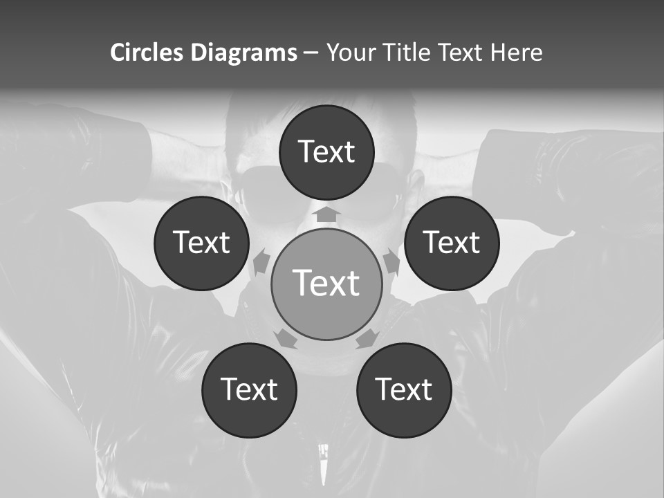 Trendy Brunette Vertical PowerPoint Template