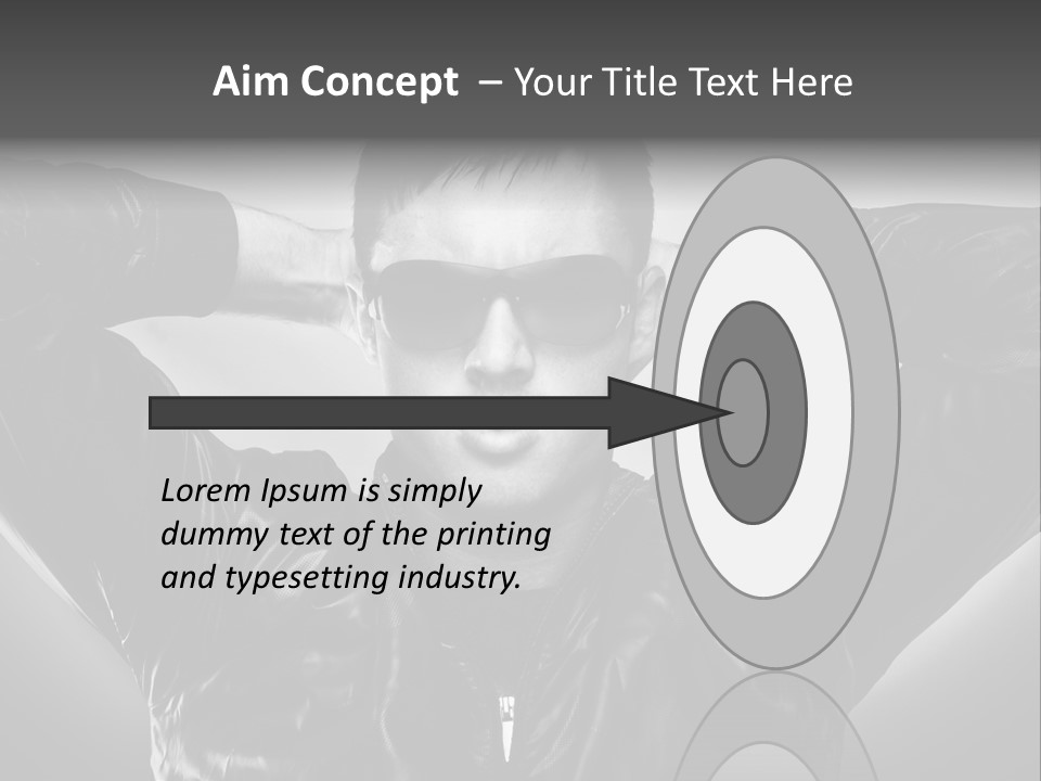 Trendy Brunette Vertical PowerPoint Template