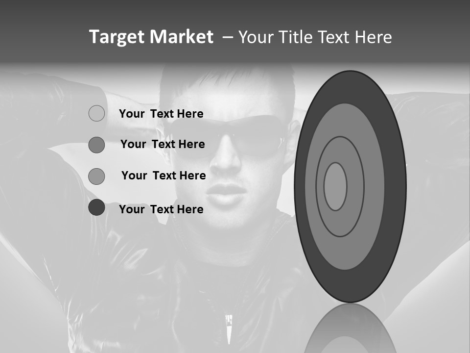 Trendy Brunette Vertical PowerPoint Template