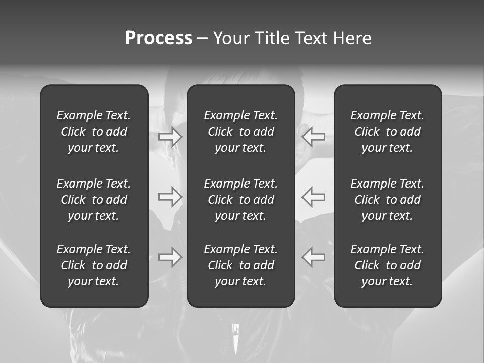 Trendy Brunette Vertical PowerPoint Template