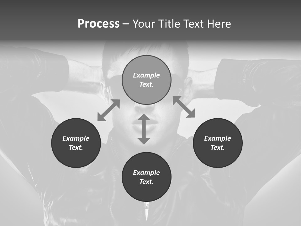 Trendy Brunette Vertical PowerPoint Template