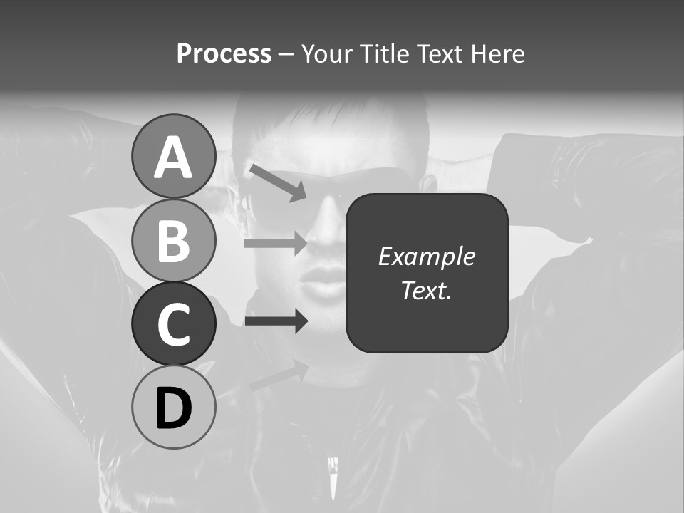 Trendy Brunette Vertical PowerPoint Template