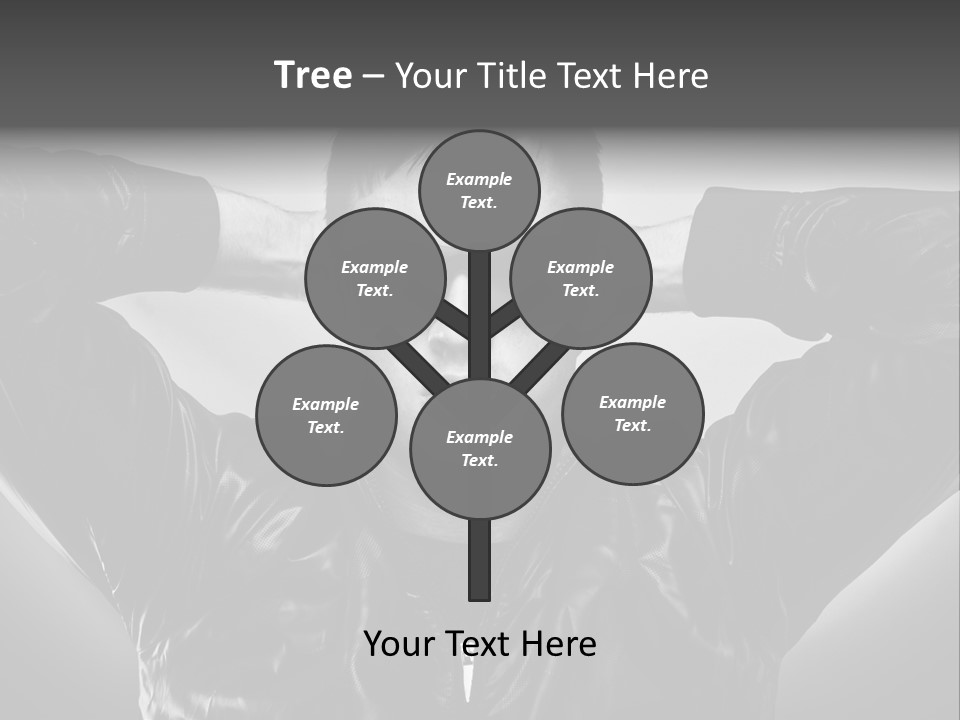 Trendy Brunette Vertical PowerPoint Template