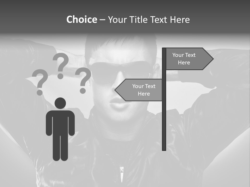 Trendy Brunette Vertical PowerPoint Template