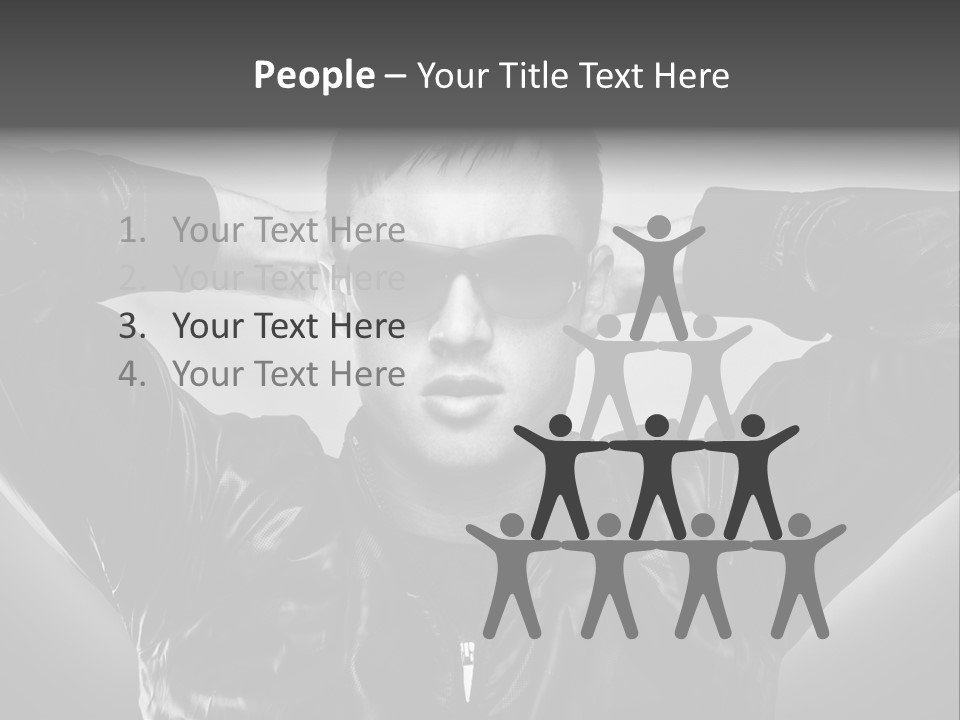 Trendy Brunette Vertical PowerPoint Template