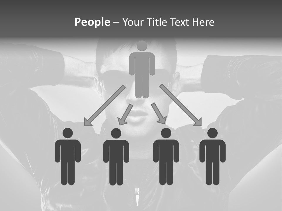 Trendy Brunette Vertical PowerPoint Template