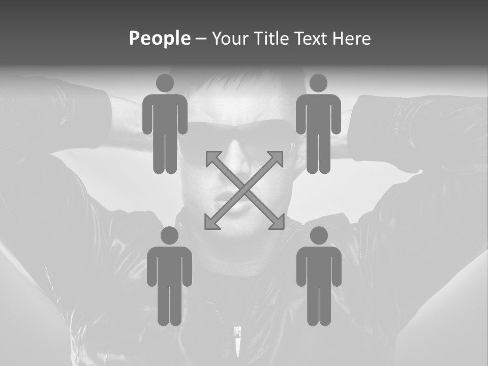 Trendy Brunette Vertical PowerPoint Template