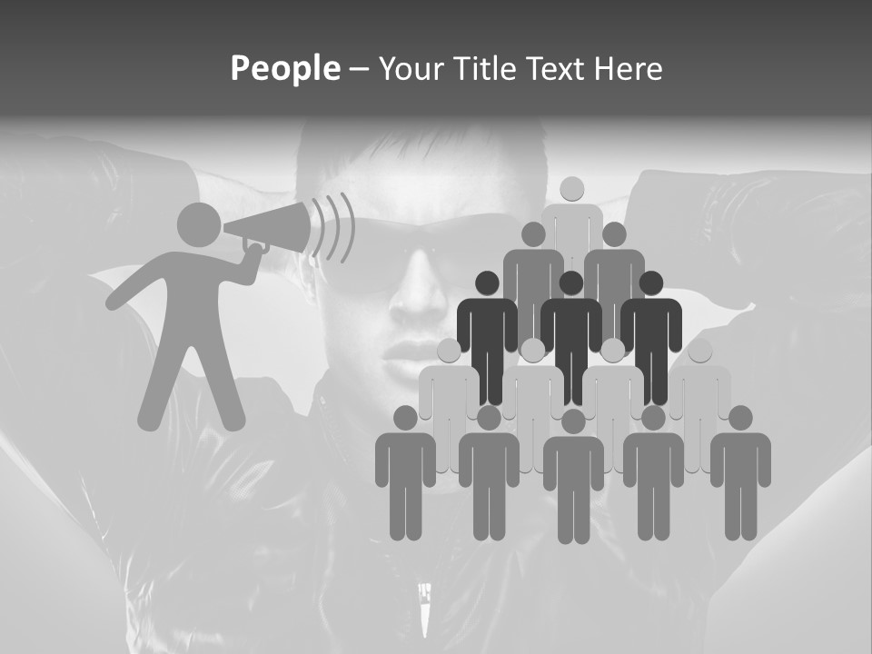 Trendy Brunette Vertical PowerPoint Template