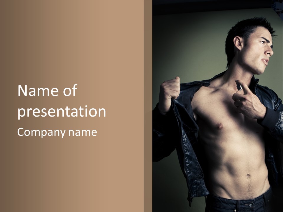 Manliness Handsome Smashing PowerPoint Template